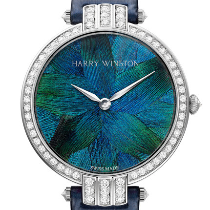 Harry Winston Premier Feathers with a feather marquetry dial