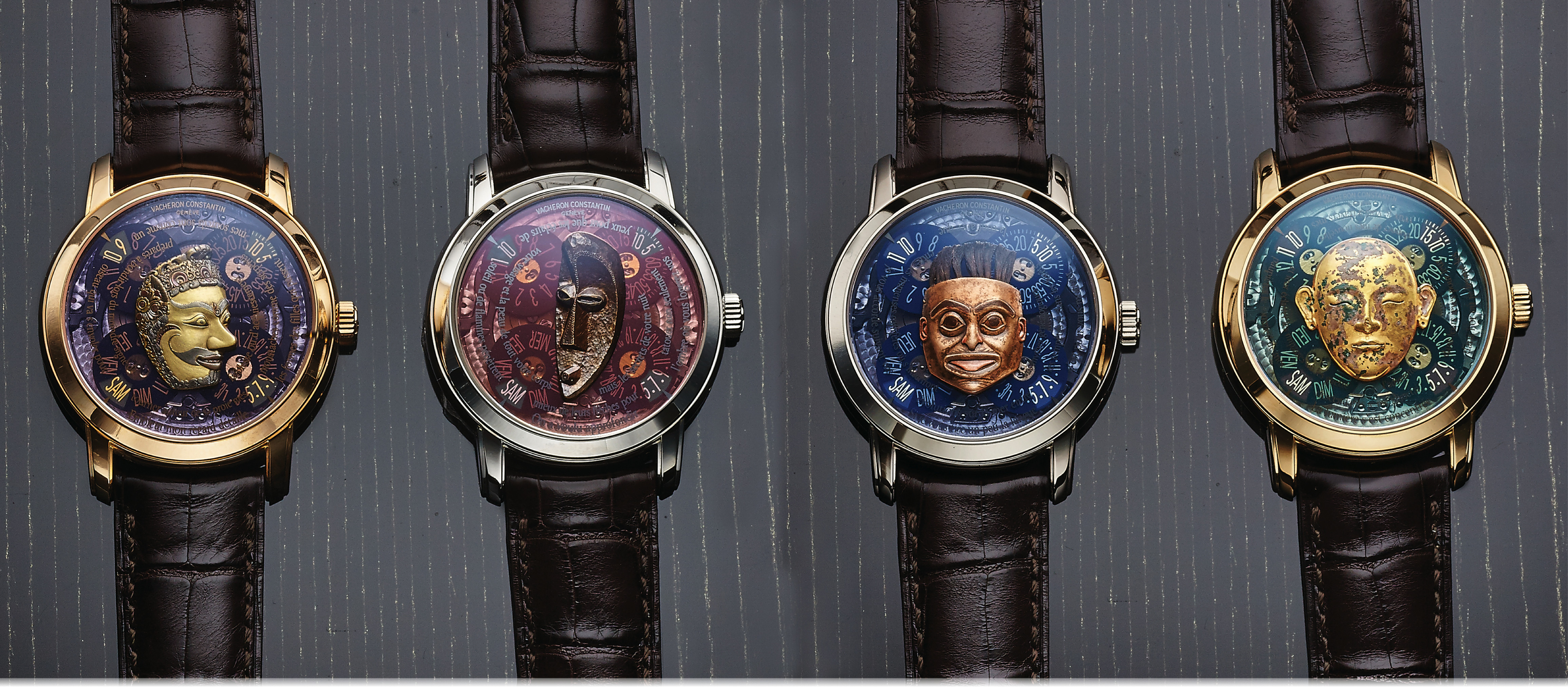 Set of four Vacheron Constantin Les Masques watches