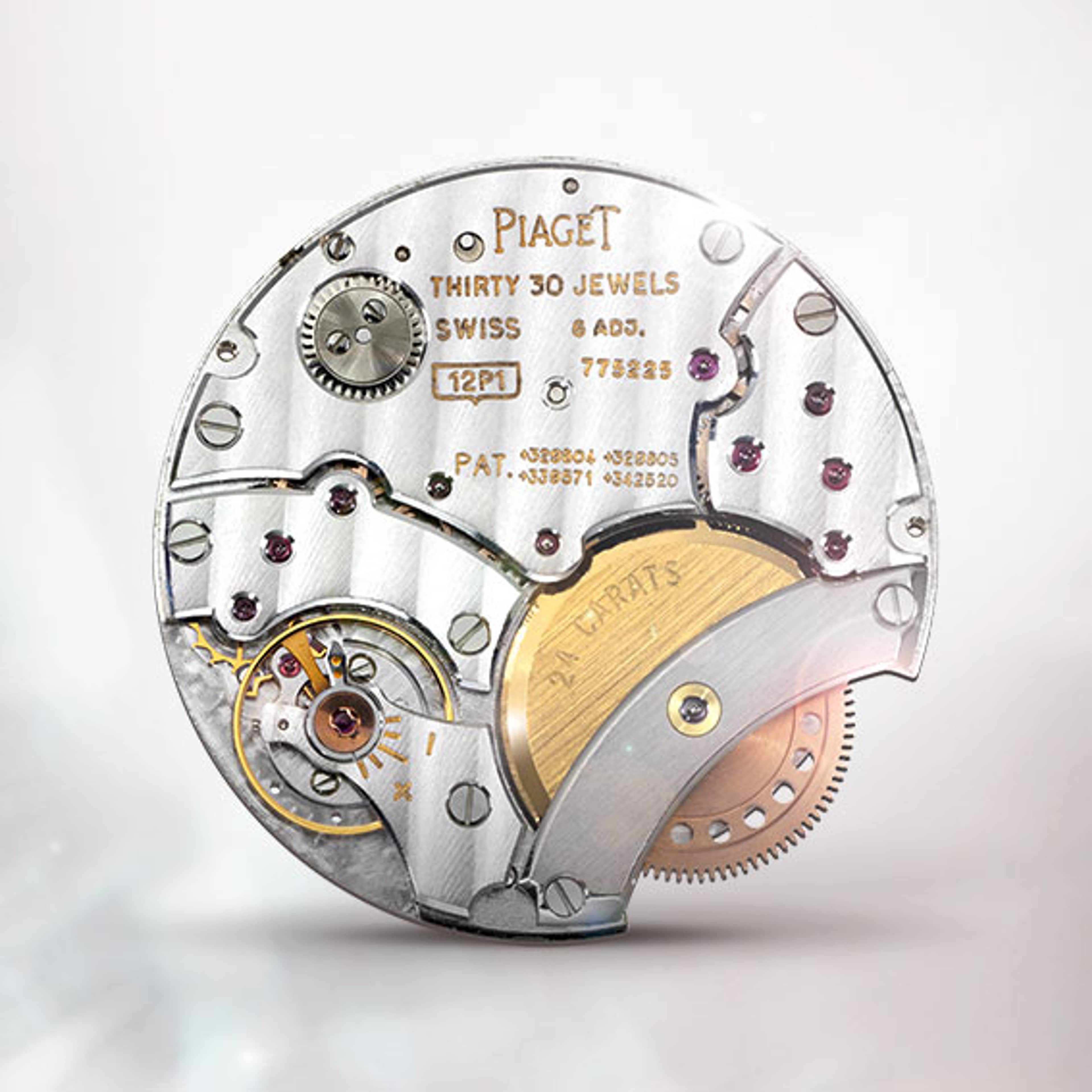 Le calibre 12P de Piaget, côté masse oscillante
