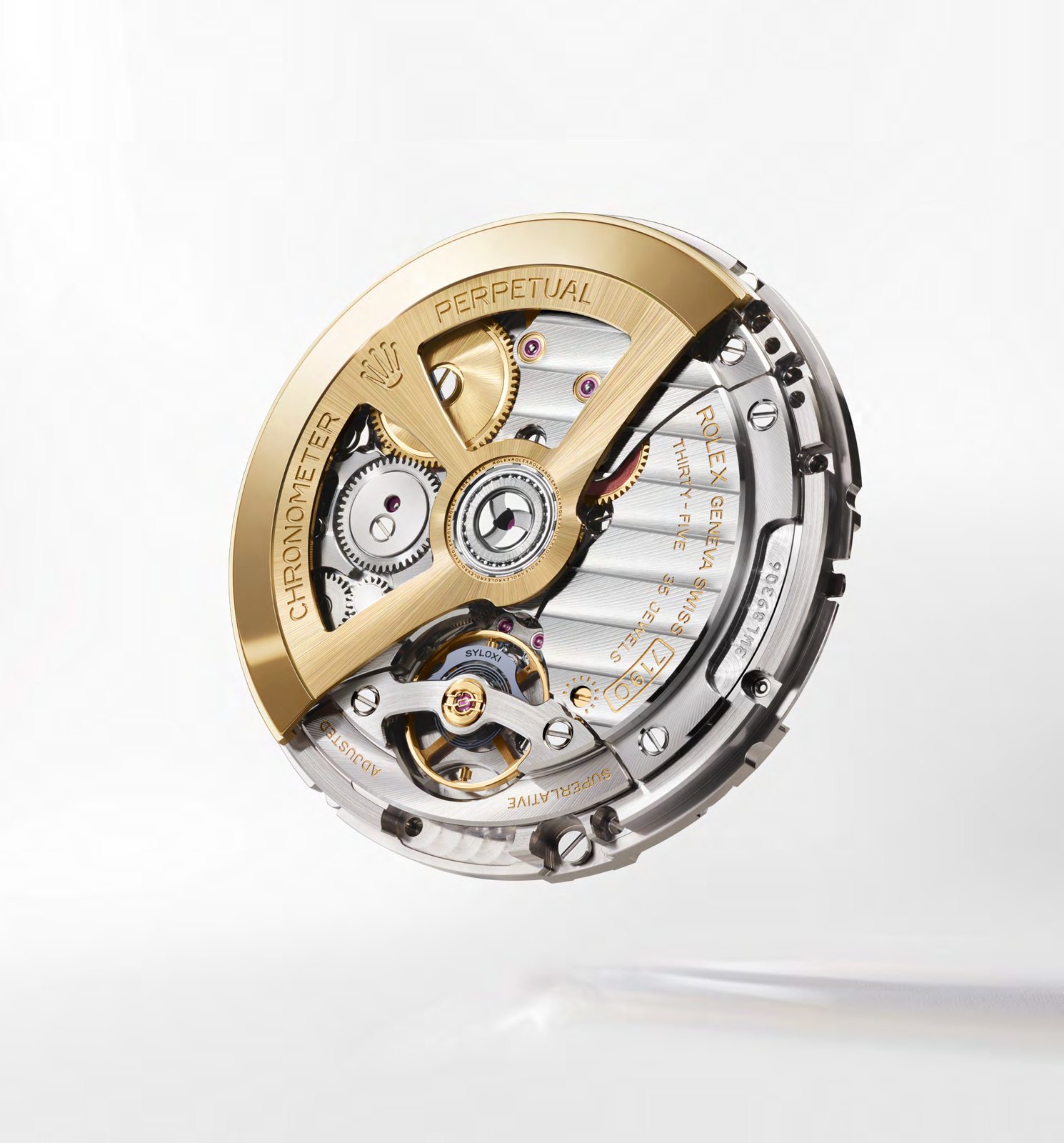 Le calibre 7190 vu côté masse oscillante